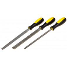 Набор STAYER 1690-20-H3 "PROFI" Рашпили, пластмассовая двухкомпонентная рукоятка, 200мм, 3шт